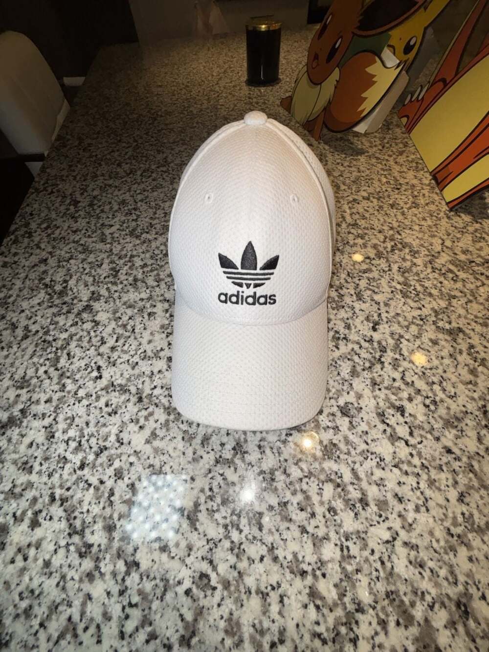 Adidas Originals Trefoil White Zig-Zag Mesh Stretch Fit Cap